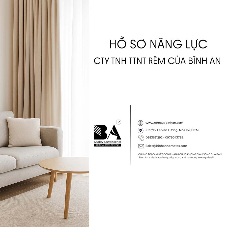 HỒ SƠ NĂNG LỰC CTY RÈM BÌNH AN