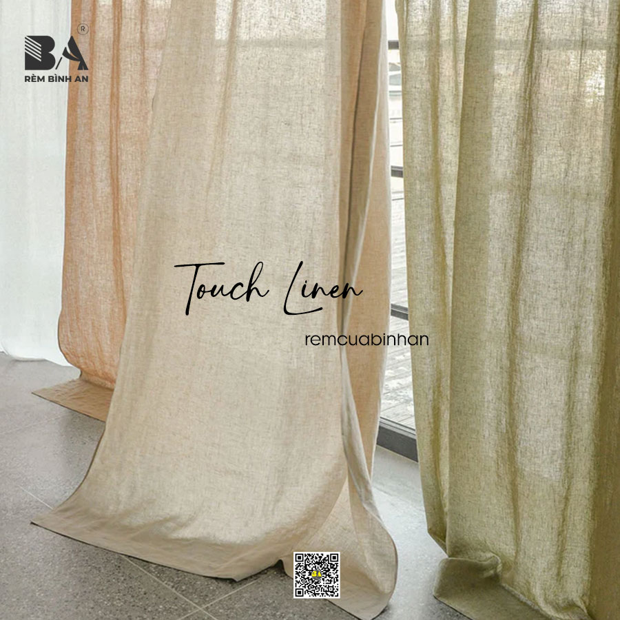 Rèm vải linen mộc khổ nhỏ