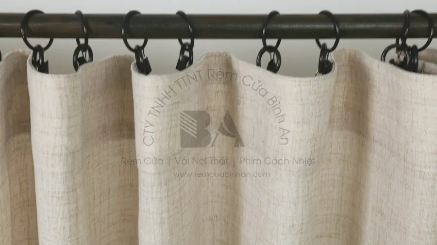Rèm May Khoen Vòng Đen Định Vị Xỏ Khoen Xuất Khẩu