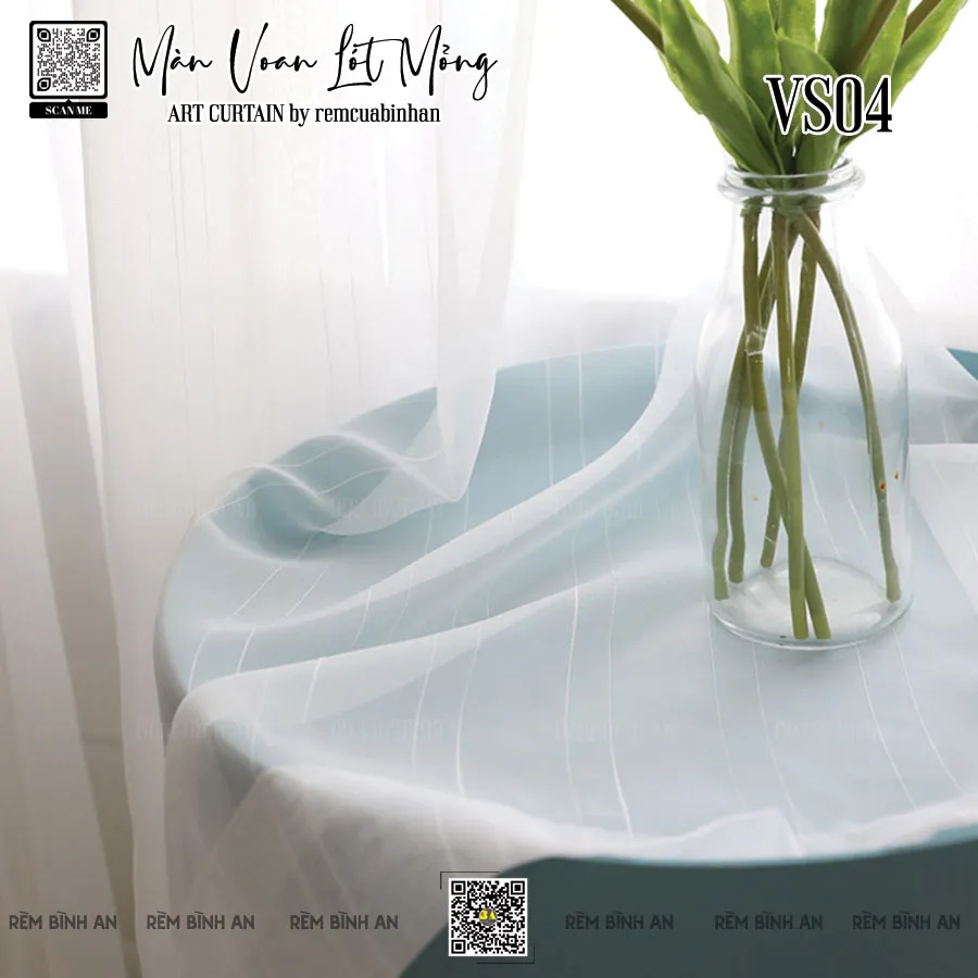 Rèm Voan Lót Mỏng VS04 - Thiết kế thanh lịch