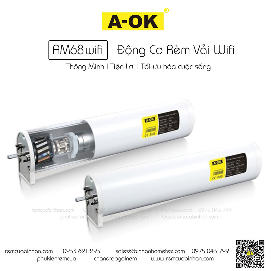 Động cơ rèm cửa AOK AM68 wifi