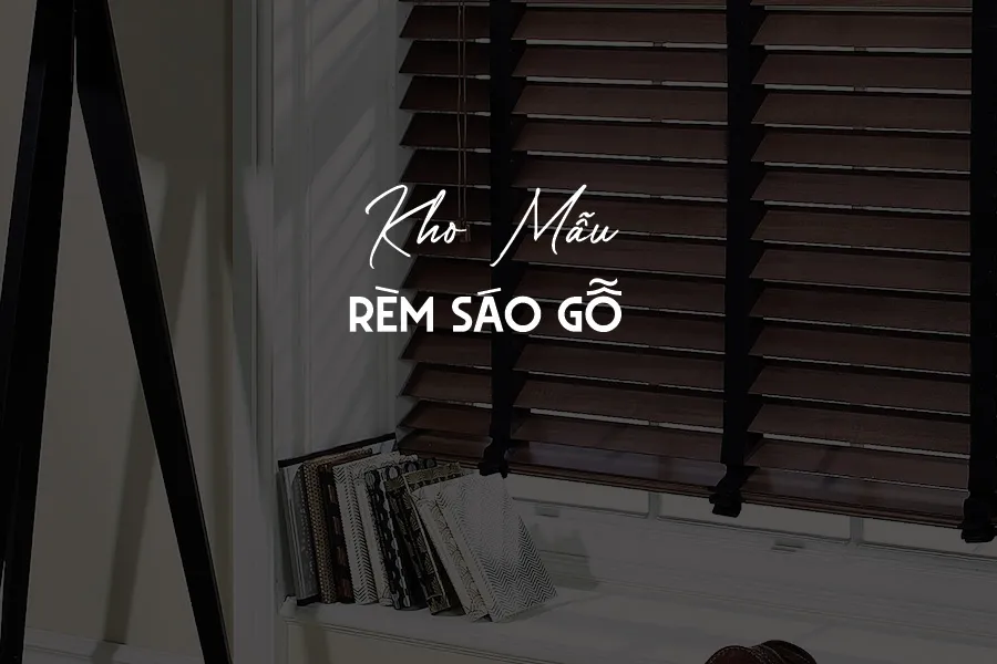 RÈM SÁO GỖ