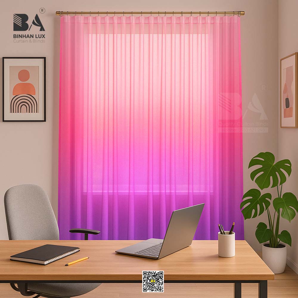 Rèm voan gradient ombre từ Rèm Bình An - Không gian lãng mạn