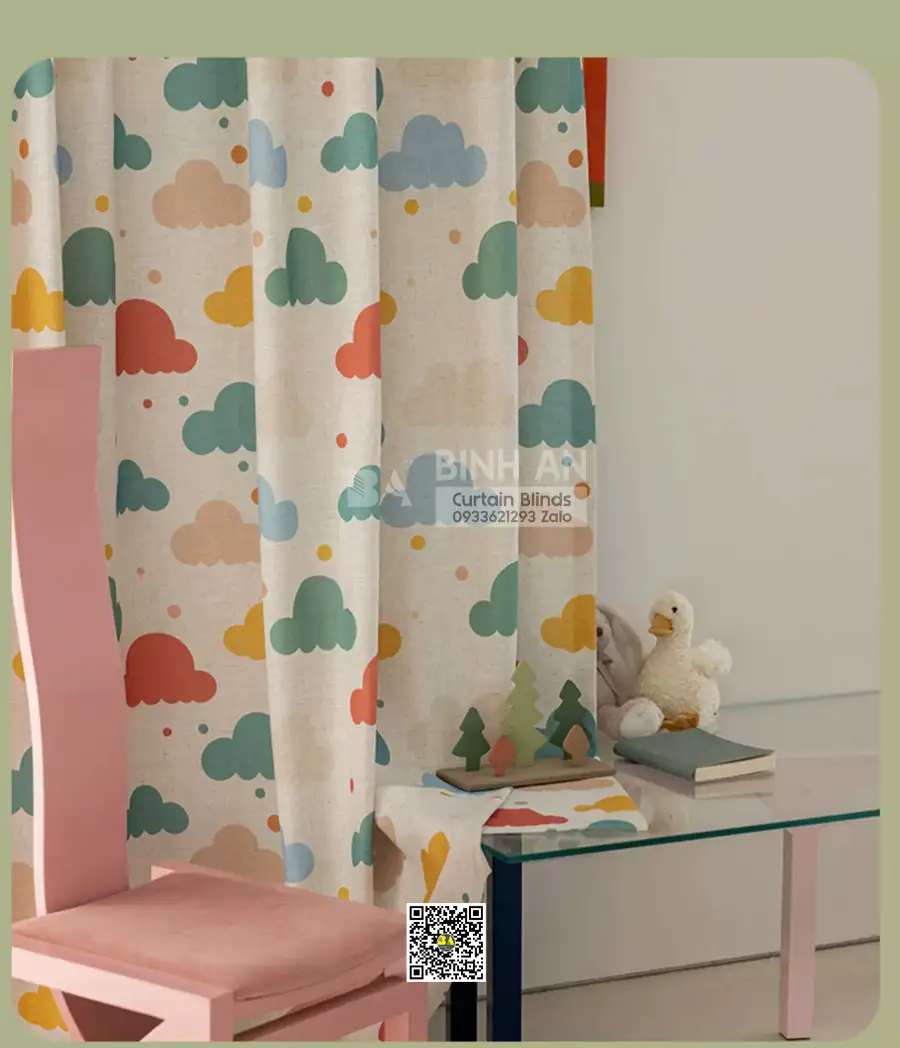 Vải Rèm Hoa Nhí Linen