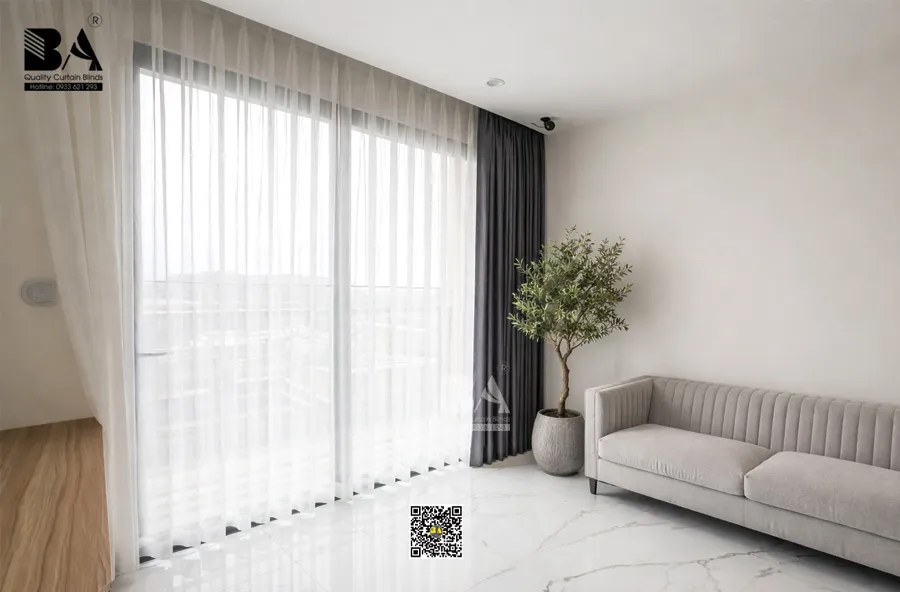 Rèm hai lớp căn hộ