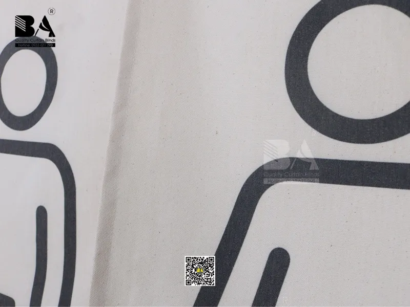 Rèm Noren Che WC Vải Bố Mộc