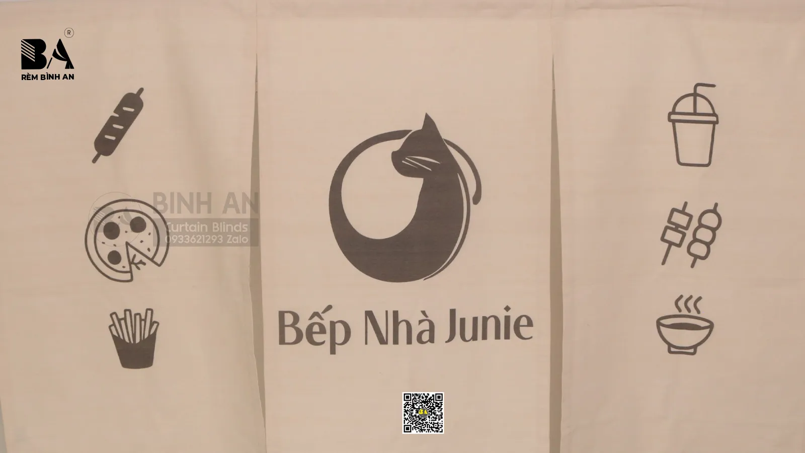 Rèm Noren Che WC Hiện Đại – Ngăn Toilet Tinh Tế