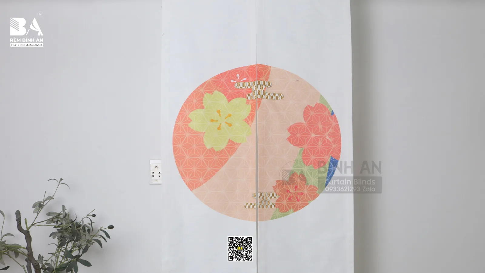 Rèm Noren Hoa Anh Đào