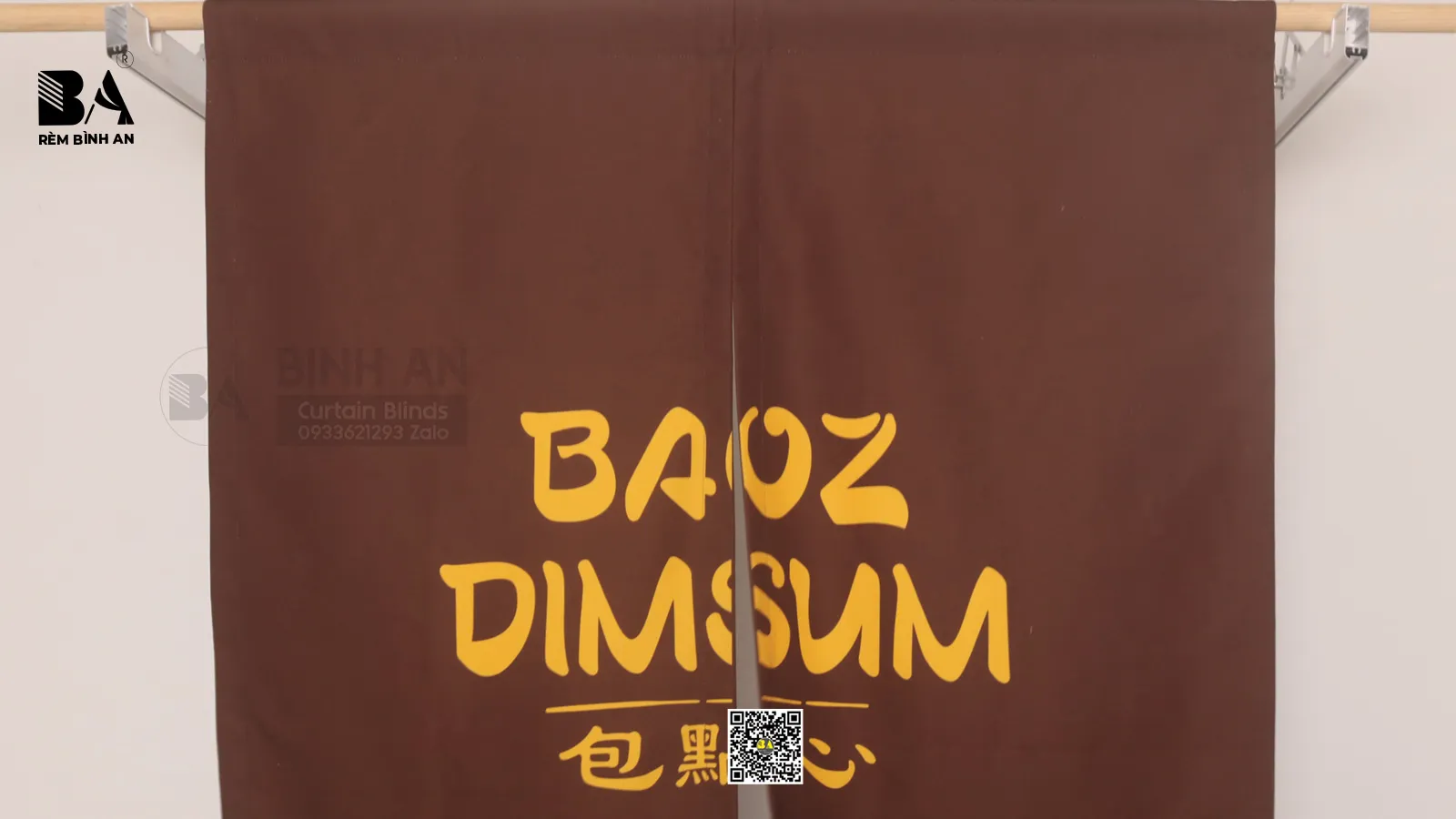 Rèm Noren In Logo Nhà Hàng Baoz