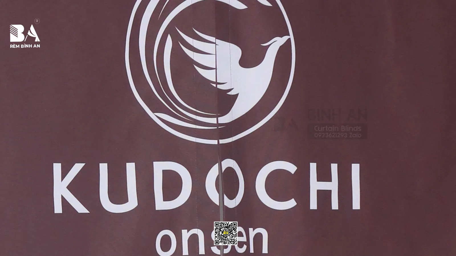 Rèm In Logo Thương Hiệu Kudochi Onsen