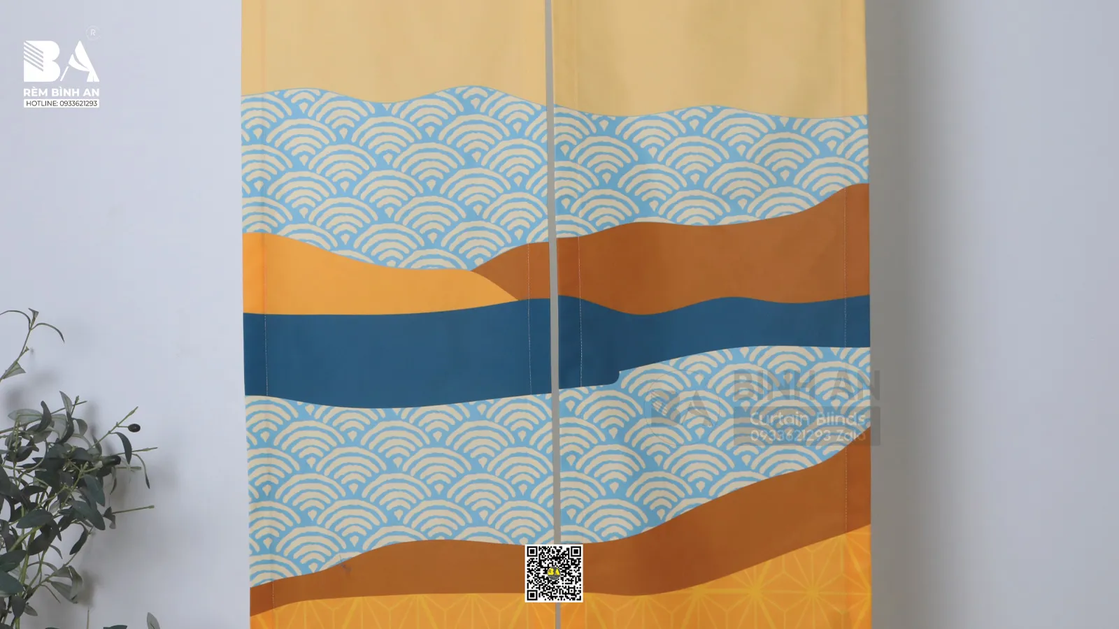 Rèm Noren Sóng Nhật