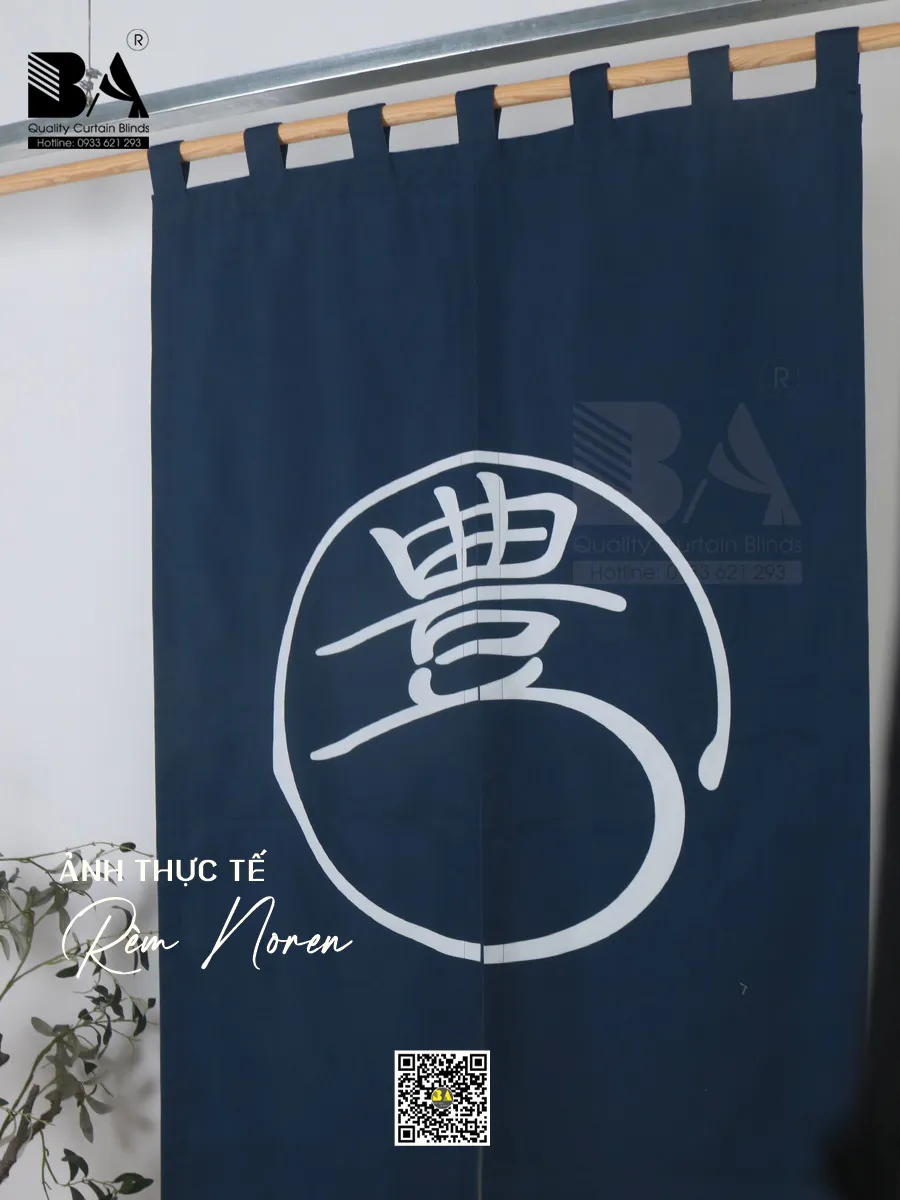 Rèm Noren Nhật Bản In Logo Nhà Hàng