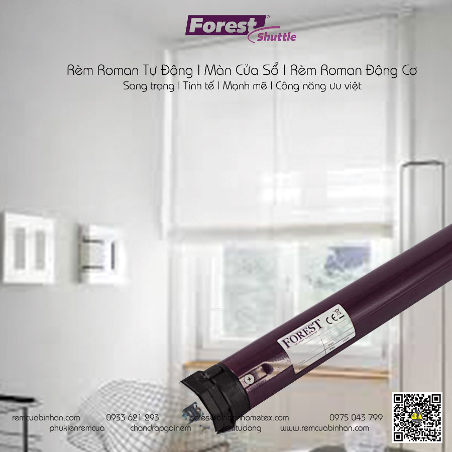 FOREST Động cơ rèm roman tự động màn rèm tự động Bình An