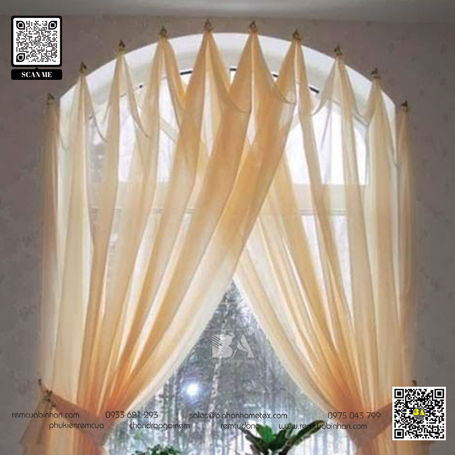  10 mẫu rèm cửa cong đẹp và độc đáo - Làm mới không gian sống của bạn!