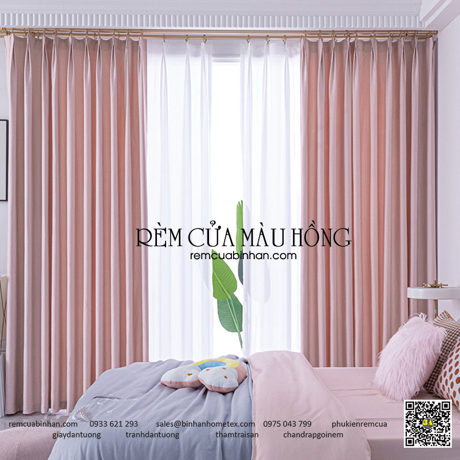 10+ Mẫu Rèm Cửa Màu Hồng Đẹp Xuất Sắc Màn Cửa Màu Hồng Đẹp
