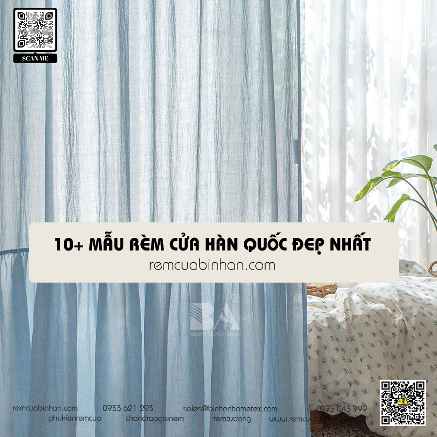 10+ Mẫu Rèm Cửa Hàn Quốc Bừng Sáng Không Gian | Rèm Cửa Bình An