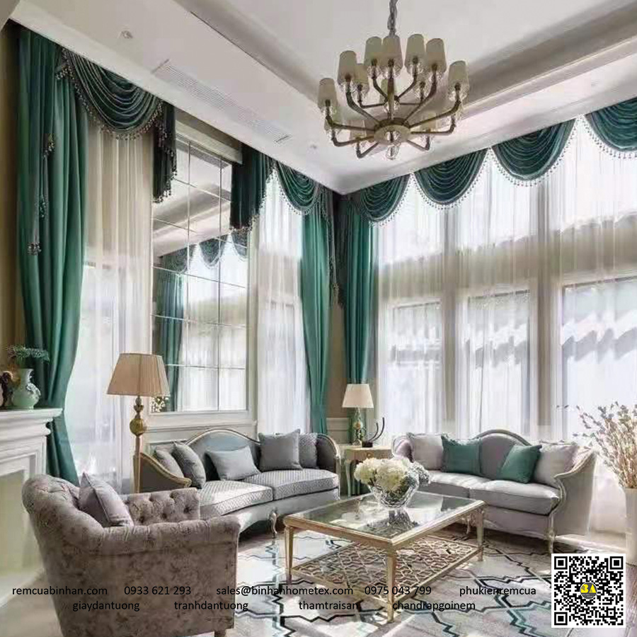 20+ Mẫu Rèm Cổ Điển Màn Cửa Cung Đình Châu Âu Sang Trọng
