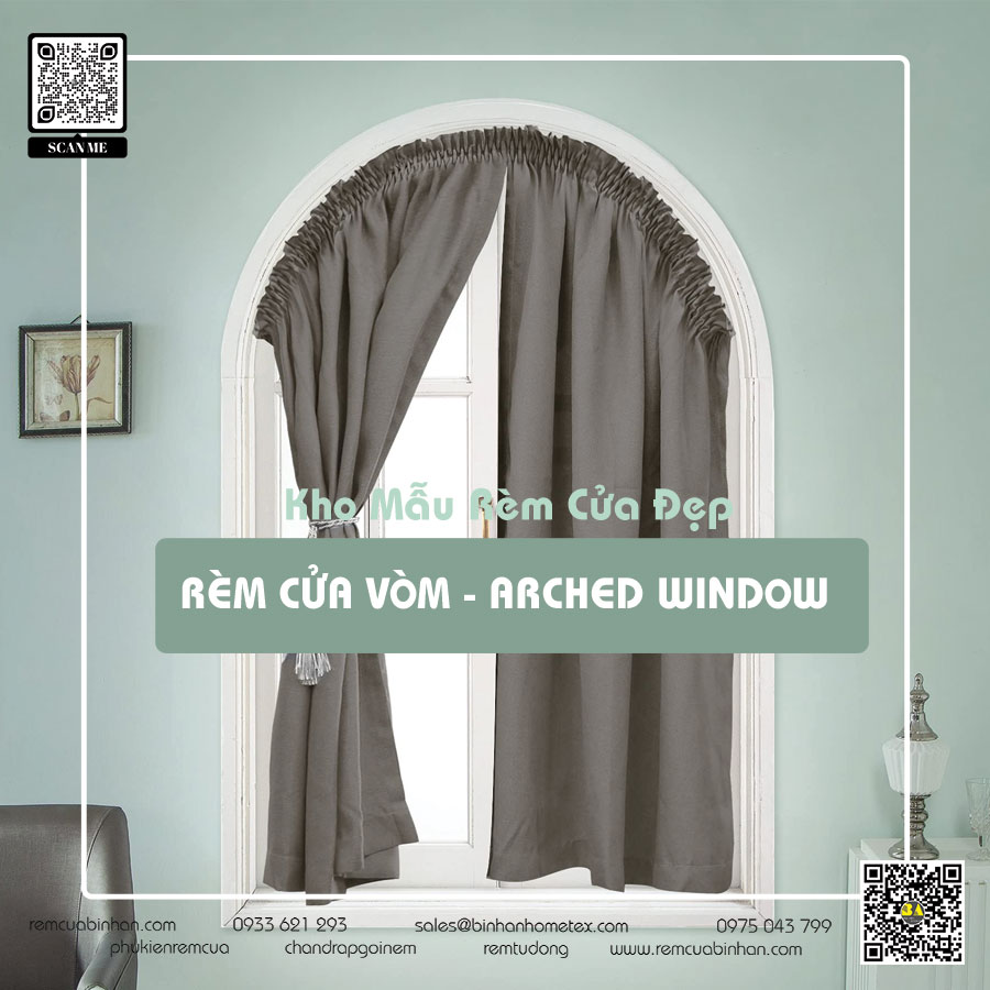 Mẫu rèm cửa vòm đẹp - Rèm Bình An: Sự lựa chọn hoàn hảo cho không gian của bạn!