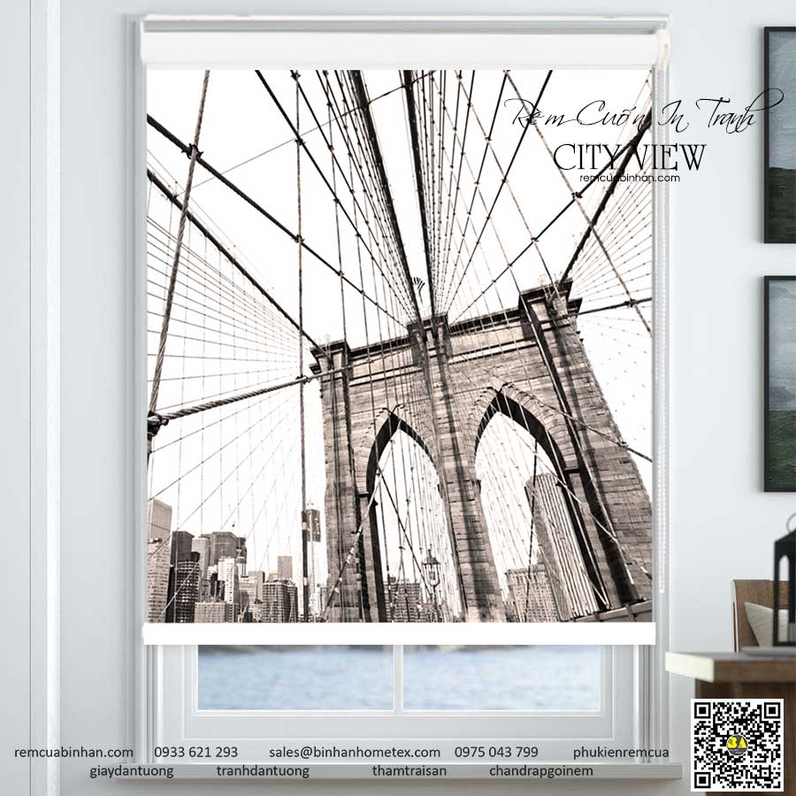 50+ Mẫu Rèm Cuốn In Tranh Đẹp Công ty Rèm Bình An