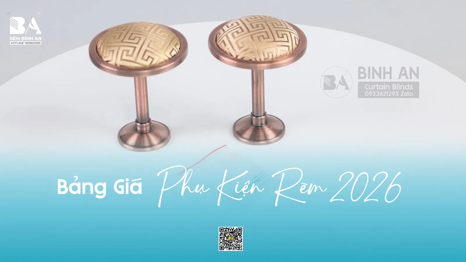 Bảng Giá Phụ Kiện Rèm Cửa 2026 – Dây Cột, Núm Vén Rèm Cao Cấp