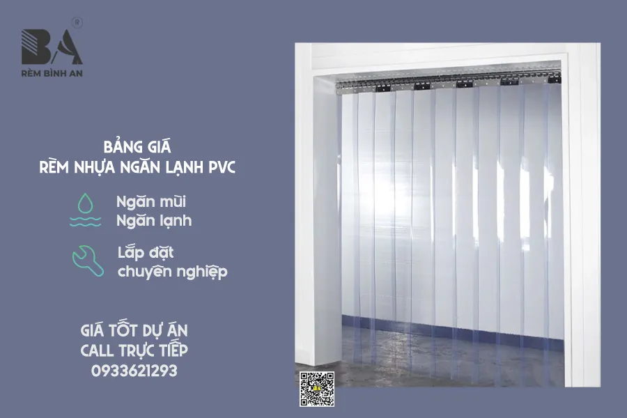 Bảng Giá Rèm Nhựa Ngăn Lạnh PVC Mới Nhất – Không Còn Tốn Điện Vì Hở Gió!