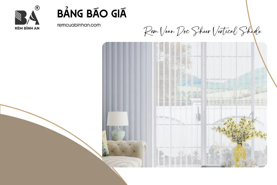 Bảng Giá Rèm Dọc Đứng Voan Mỏng Mới Nhất | RÈM BÌNH AN