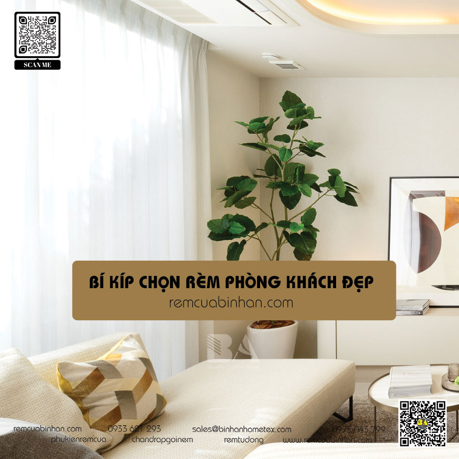 Bỏ Ví Bí Kíp Chọn Rèm Phòng Khách Đẹp Màn Cửa Phòng Khách