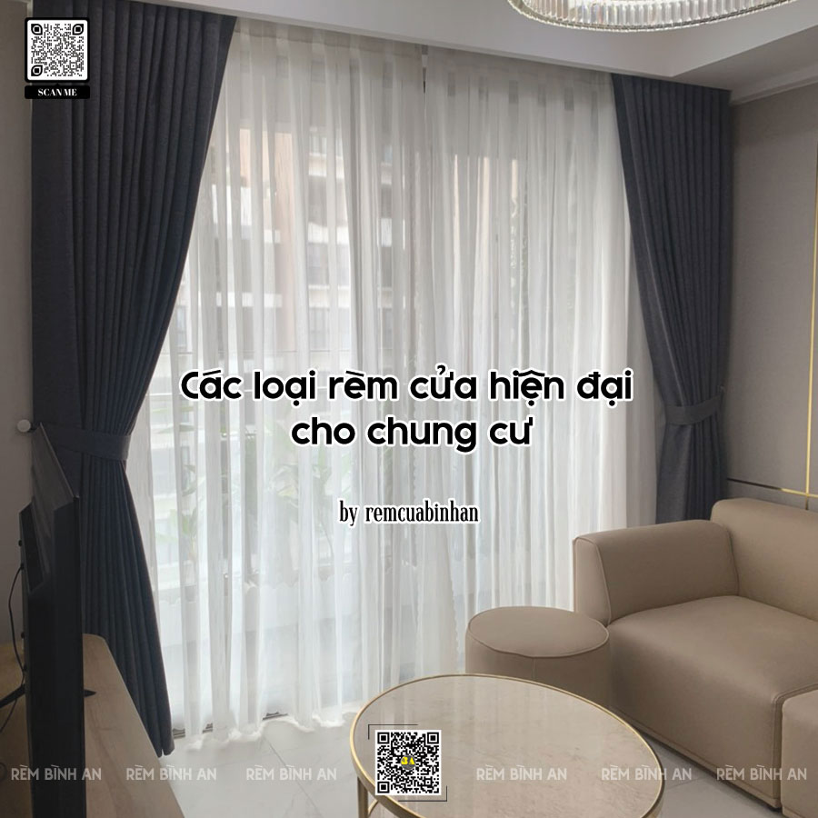 Các loại rèm cửa hiện đại cho chung cư