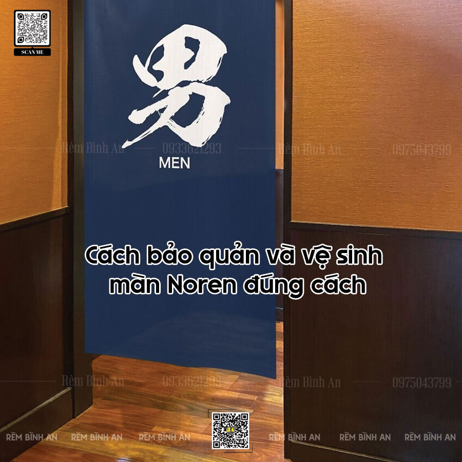 Cách bảo quản và vệ sinh màn Noren đúng cách