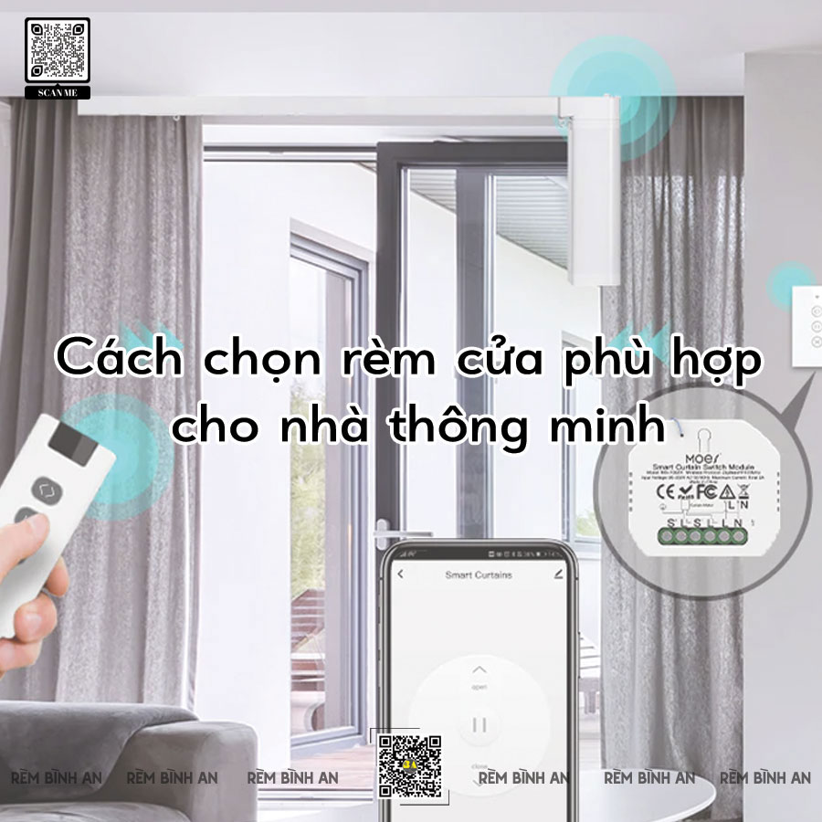 Cách chọn rèm cửa phù hợp cho nhà thông minh