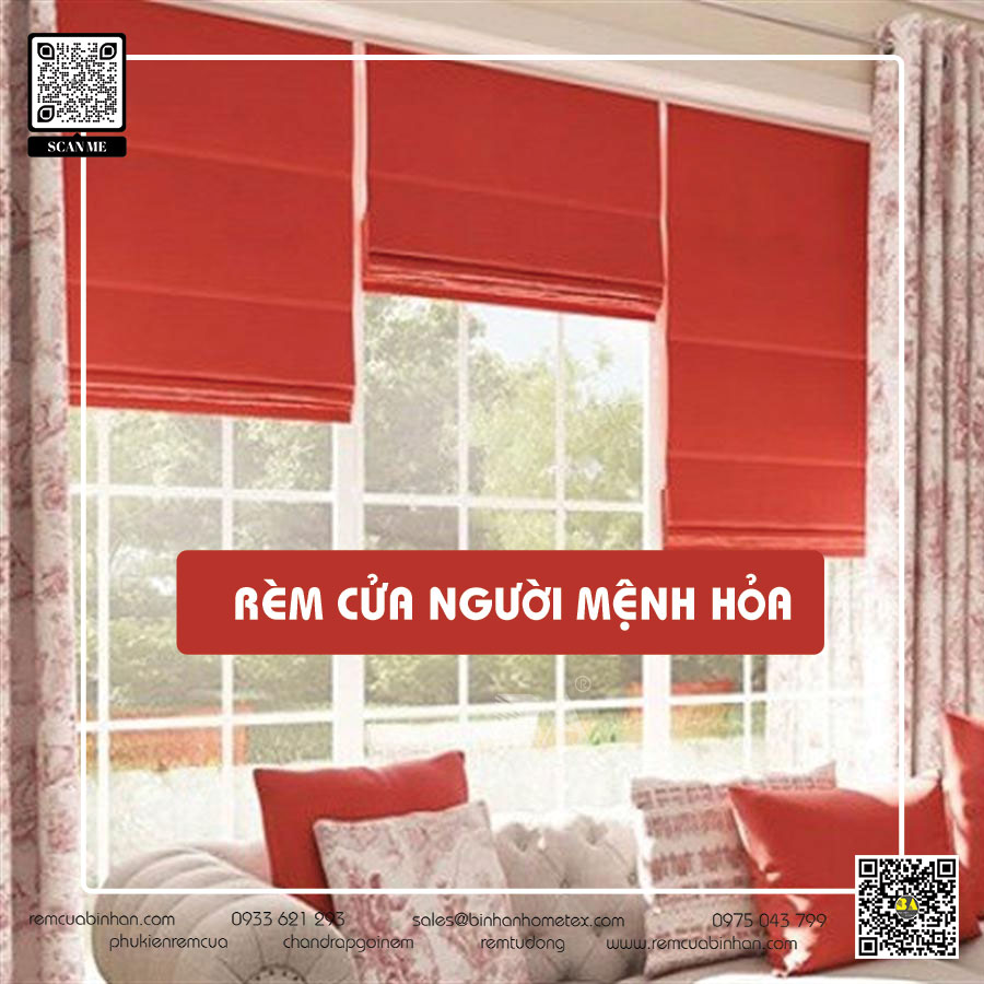 Bí kíp chọn rèm cửa cho người mệnh Hỏa | Rèm Bình An