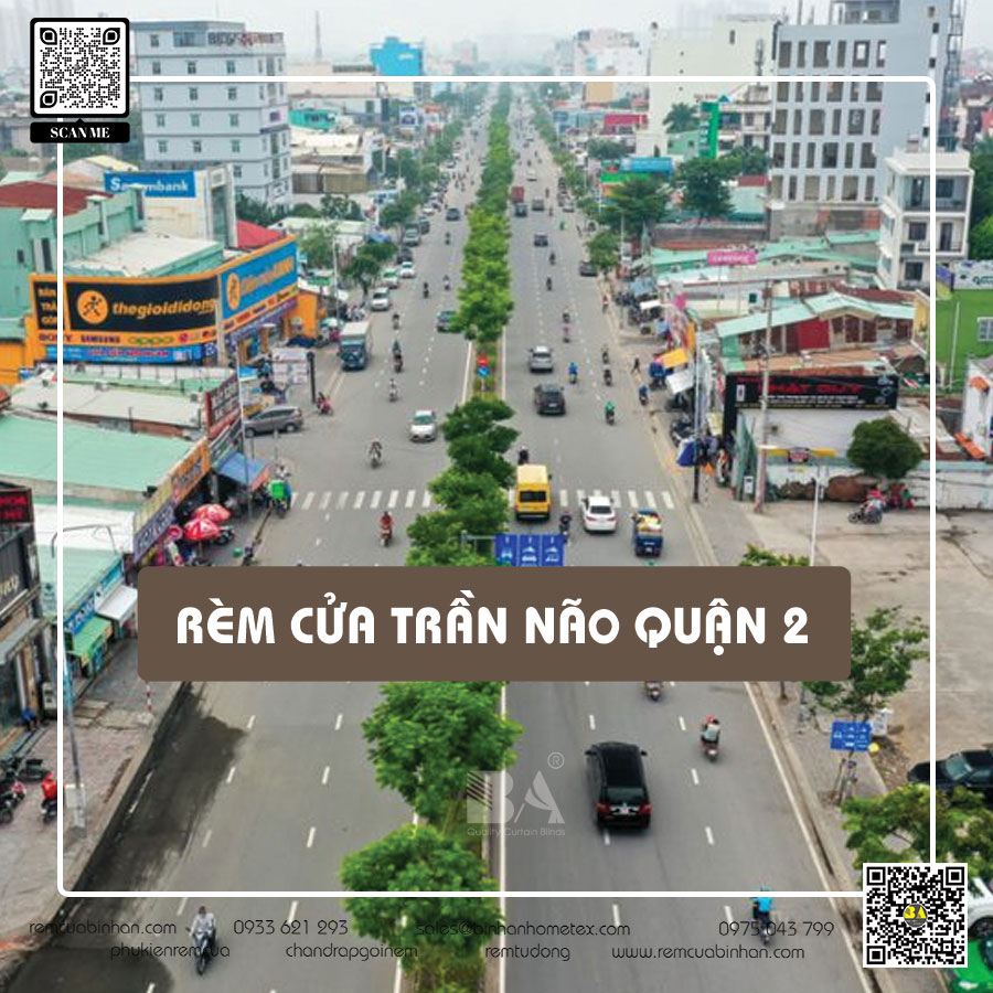 Rèm cửa đường Trần Não, Quận 2, Thảo Điền TP HCM | Rèm cửa Bình An