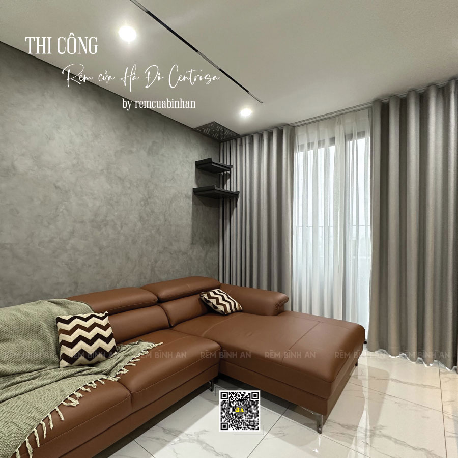 Góc công trình rèm cửa Hà Đô Centrosa Quận 10