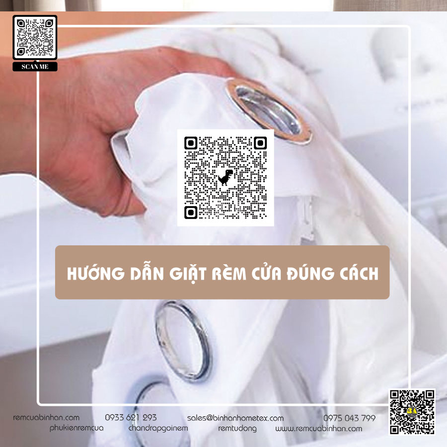 Cách giặt rèm cửa tại nhà đơn giản và tiết kiệm của Rèm Bình An