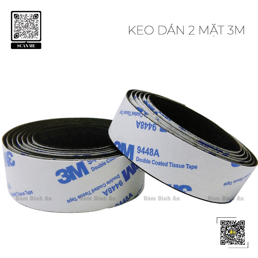 Keo 3M 2 Mặt Velcro - Rèm cửa Bình An Chất Lượng