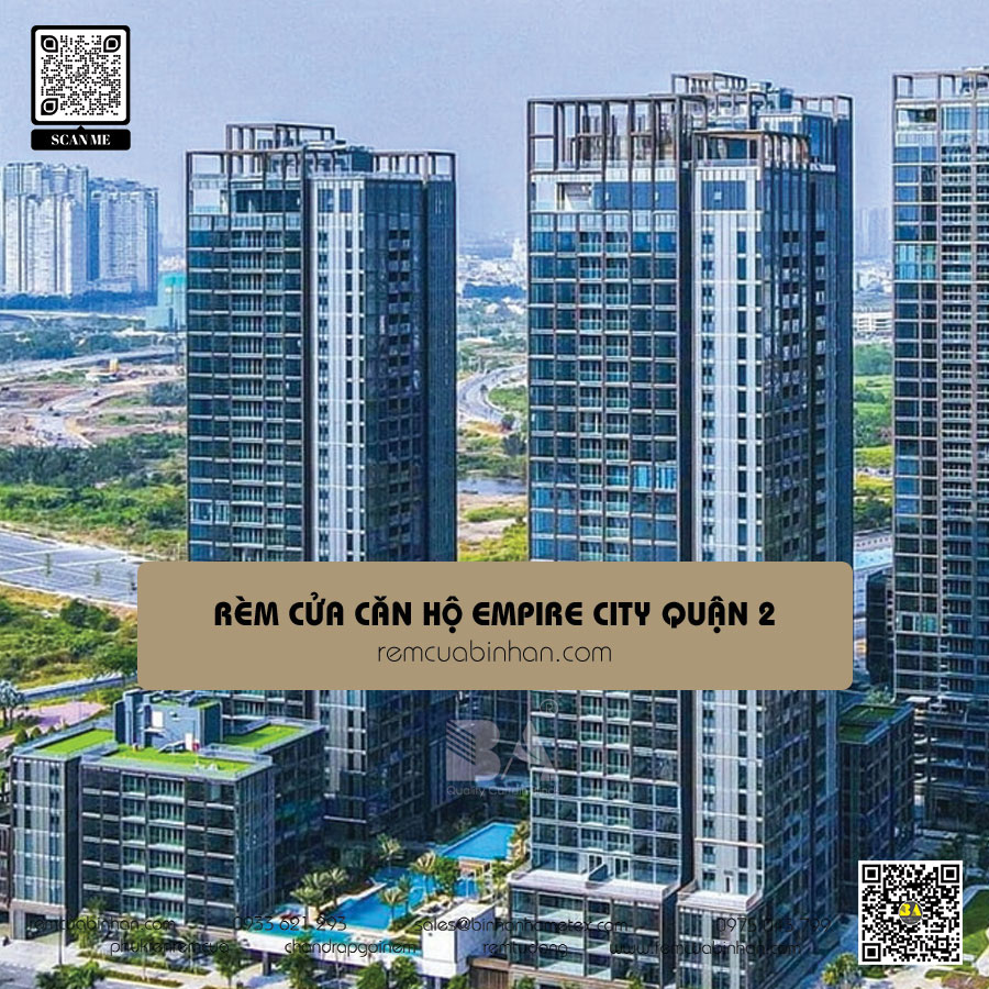 Lắp đặt rèm cửa cho căn hộ Empire City | Dịch vụ tốt