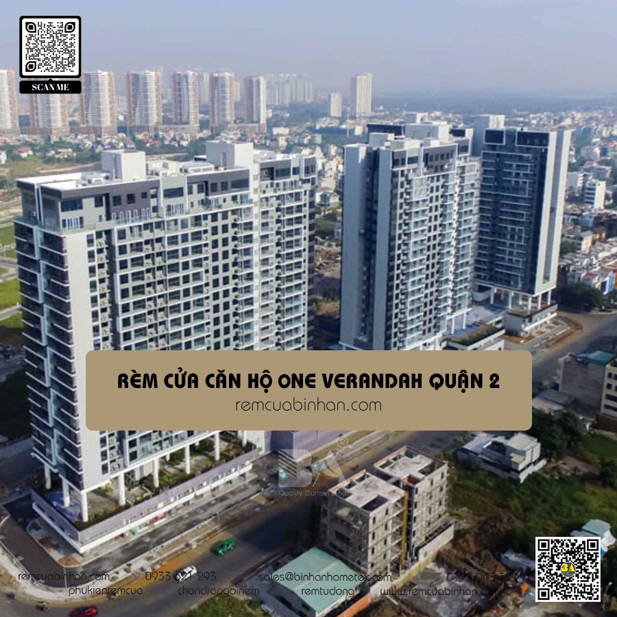 Lắp đặt rèm cửa cho căn hộ One Verandah Quận 2