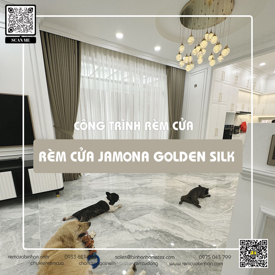 Lắp đặt rèm cửa Jamona Golden Silk Quận 7 - Rèm cửa Bình An