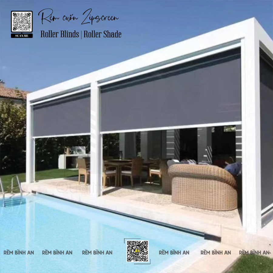 Lợi Ích Bất Ngờ Từ Rèm Cuốn Outdoor Trong Trang Trí Sân Vườn