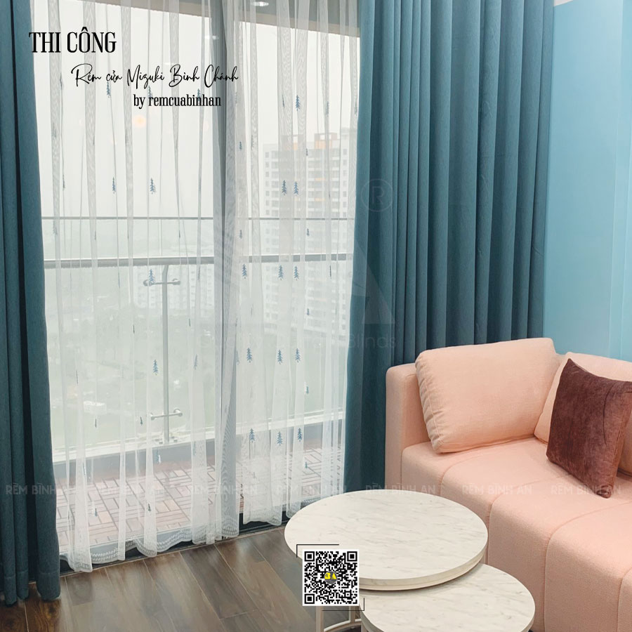 Màn Cửa Xanh Ngọc và Rèm Voan Mizuki Bình Chánh