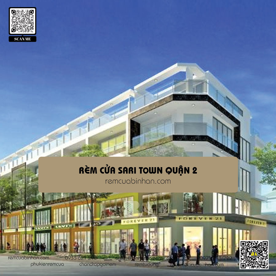 Mẫu rèm cửa cho nhà phố Sari Town Quận 2