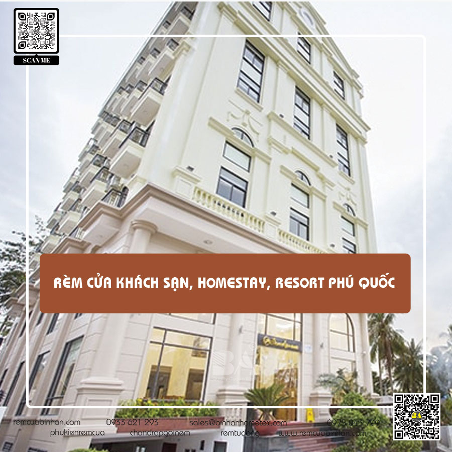 Rèm cửa khách sạn Phú Quốc Kiên Giang | Bảo vệ quyền riêng tư và tạo không gian sang trọng