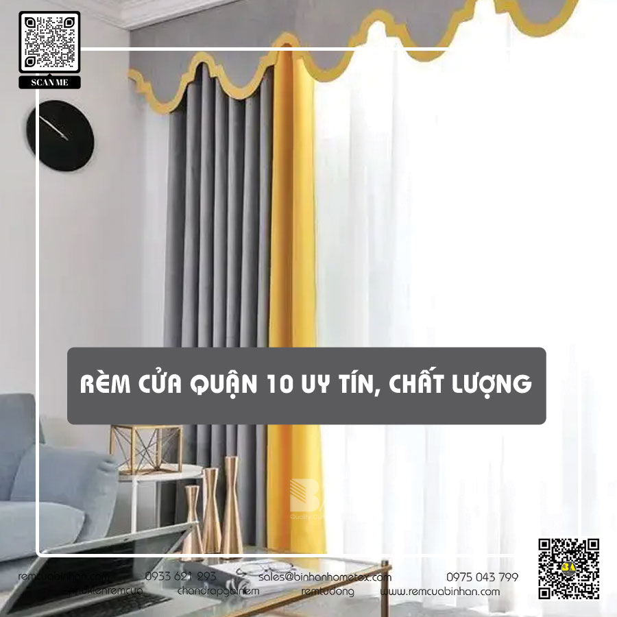 Rèm cửa quận 10 - Tạo không gian sang trọng và tiện nghi cho ngôi nhà của bạn
