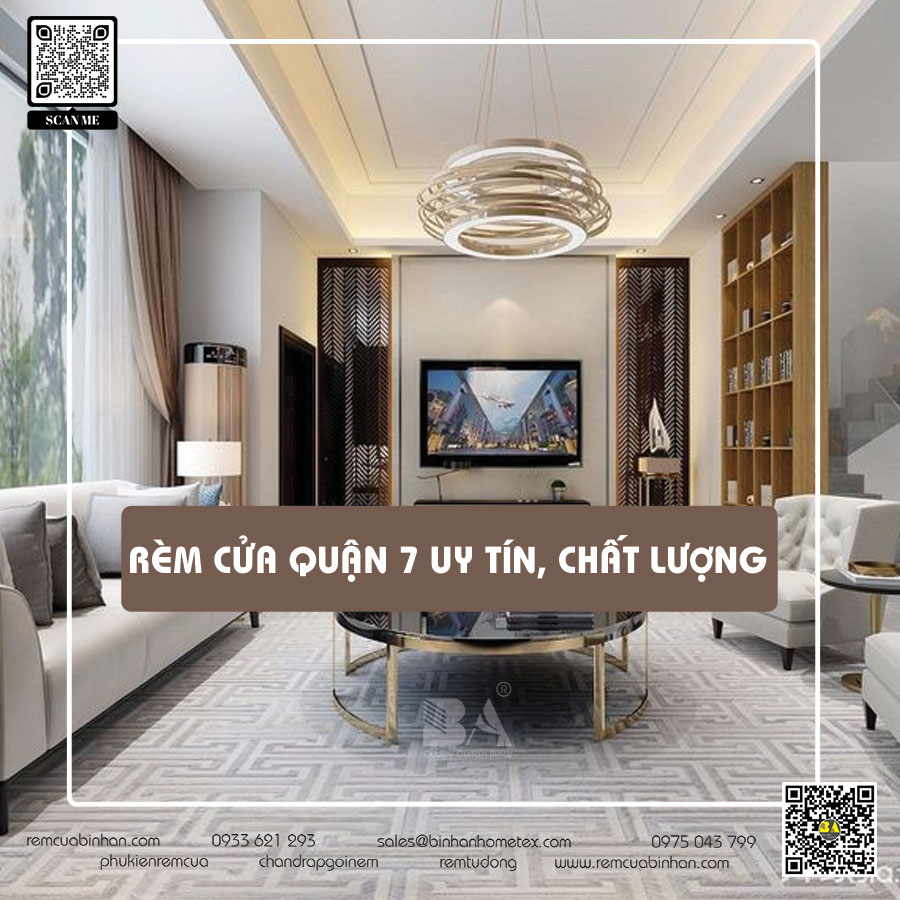 Rèm cửa quận 7: Tạo nét độc đáo và sang trọng cho không gian sống