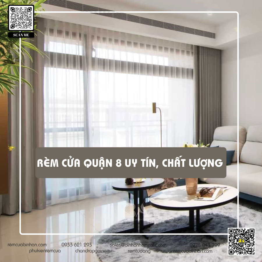 Rèm cửa quận 8: Tạo nét độc đáo và sang trọng cho không gian sống