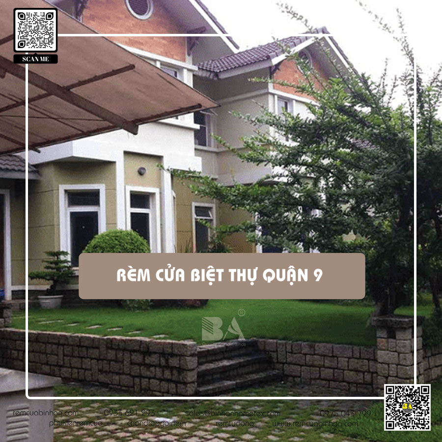 Rèm cửa biệt thự Thảo Nguyên Sài Gòn Quận 9 | Rèm cửa Bình An