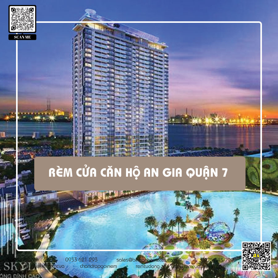 Rèm cửa căn hộ An Gia Riverside quận 7 - Tự do kiến tạo không gian sống