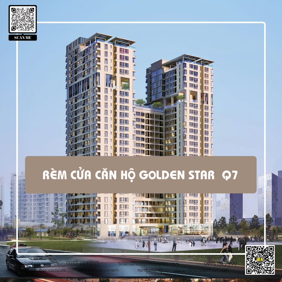 Rèm cửa căn hộ Golden Star quận 7 | Bình An - Chất lượng và phong cách tinh tế