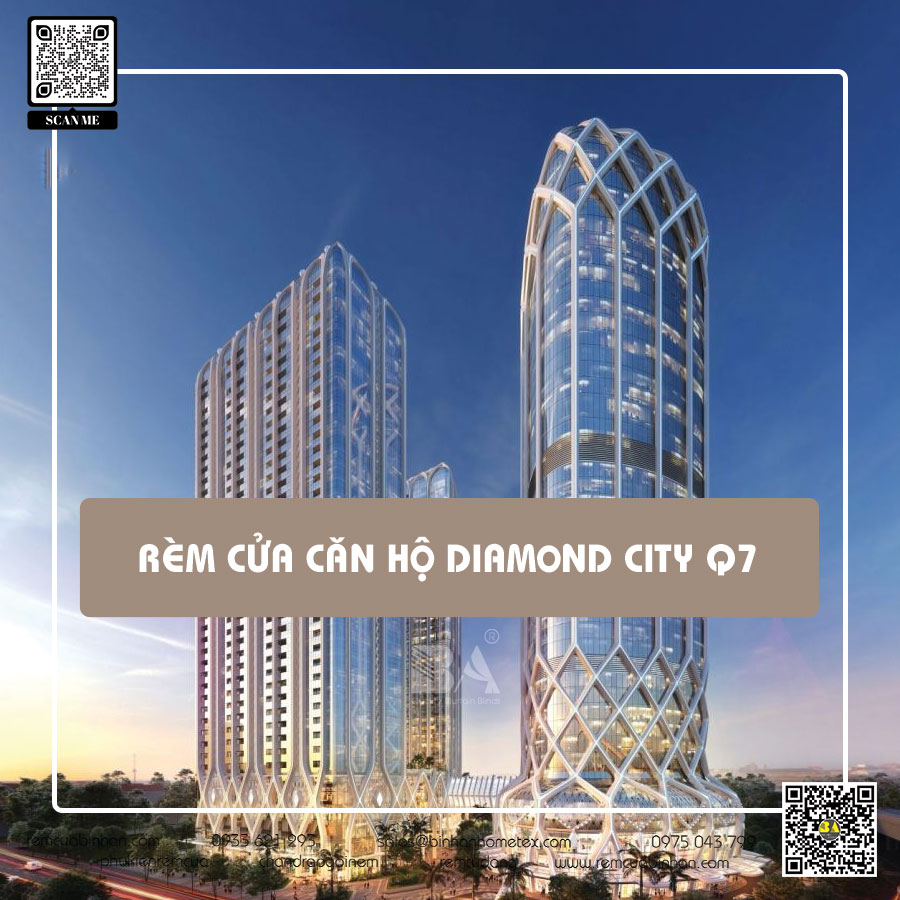 Rèm cửa căn hộ Khu phức hợp Diamond City quận 7: Phong cách độc đáo và chất lượng tuyệt vời