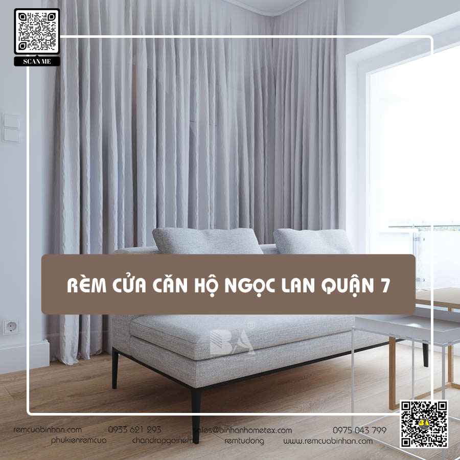 Rèm cửa căn hộ Ngọc Lan Quận 7 - Sự lựa chọn hoàn hảo cho không gian sống đẳng cấp